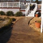 Stamped walkway