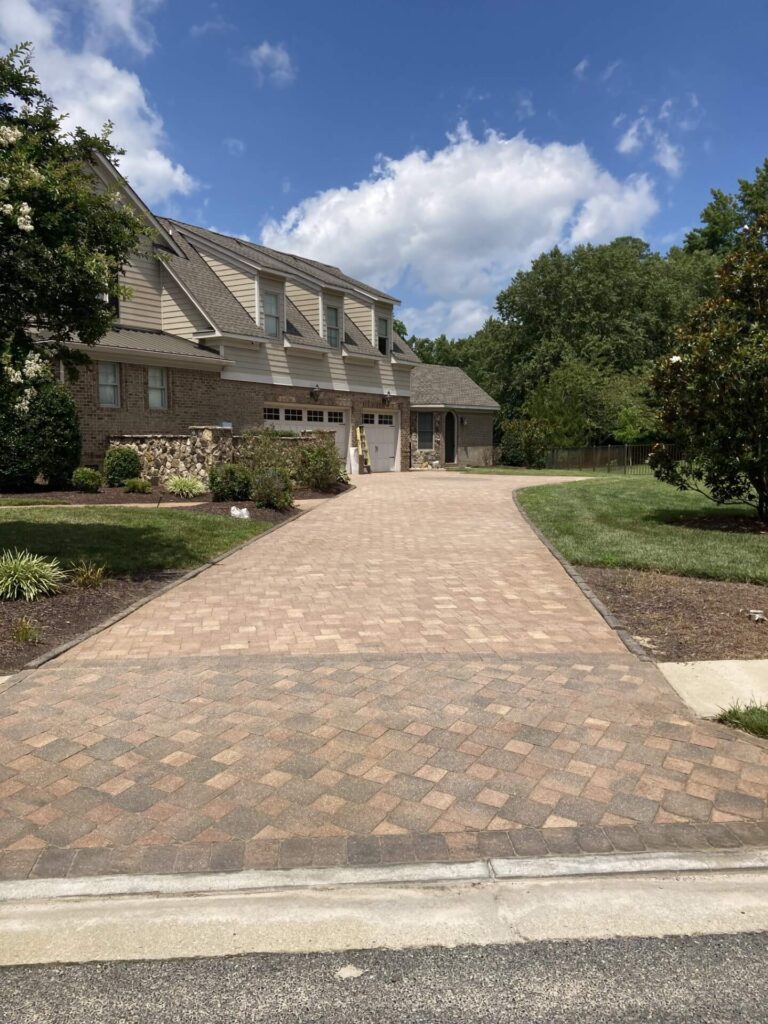 Concrete pavers.